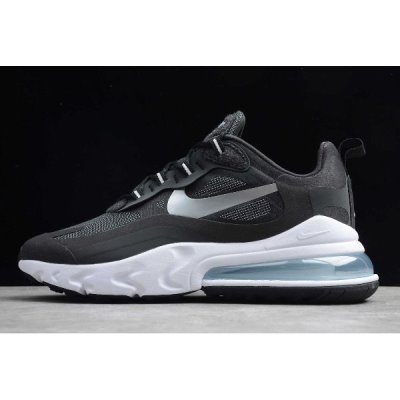 Nike Erkek Air Max 270 React Siyah / Metal Gümüş Koşu Ayakkabısı Türkiye - 7E1MAKL2